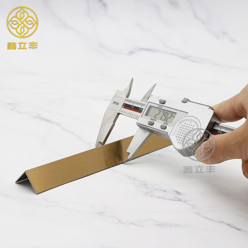 Unique design hot sale popular stainless steel bronze brush corner trim profile