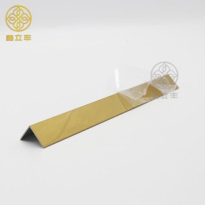 Stainless Steel Trim Profile Custom 90 Degree L Shape Bright gold mirror