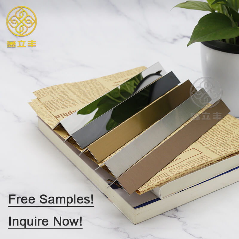 Directly Cheap price fast delivery stock brush stainless steel tile trim corner