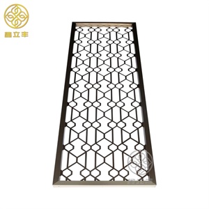 laser cutting champagne gold metal screen supplier