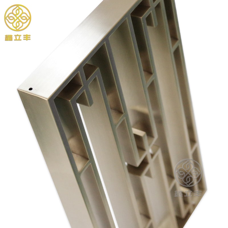 champagne gold brush finished decorative metal screen manufacture