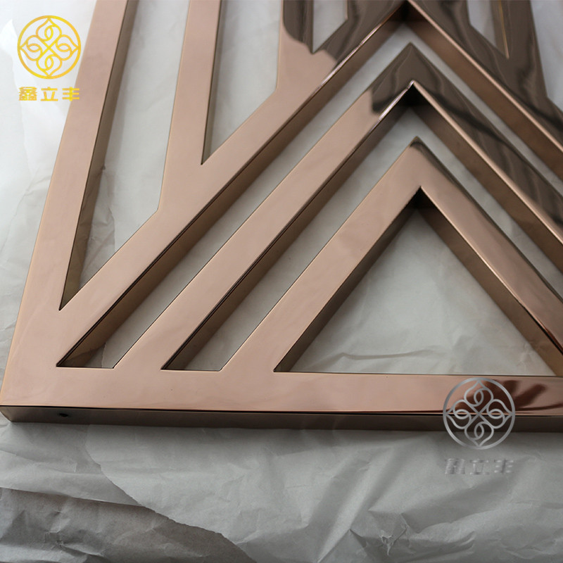 Rose gold mirror room divider supplier