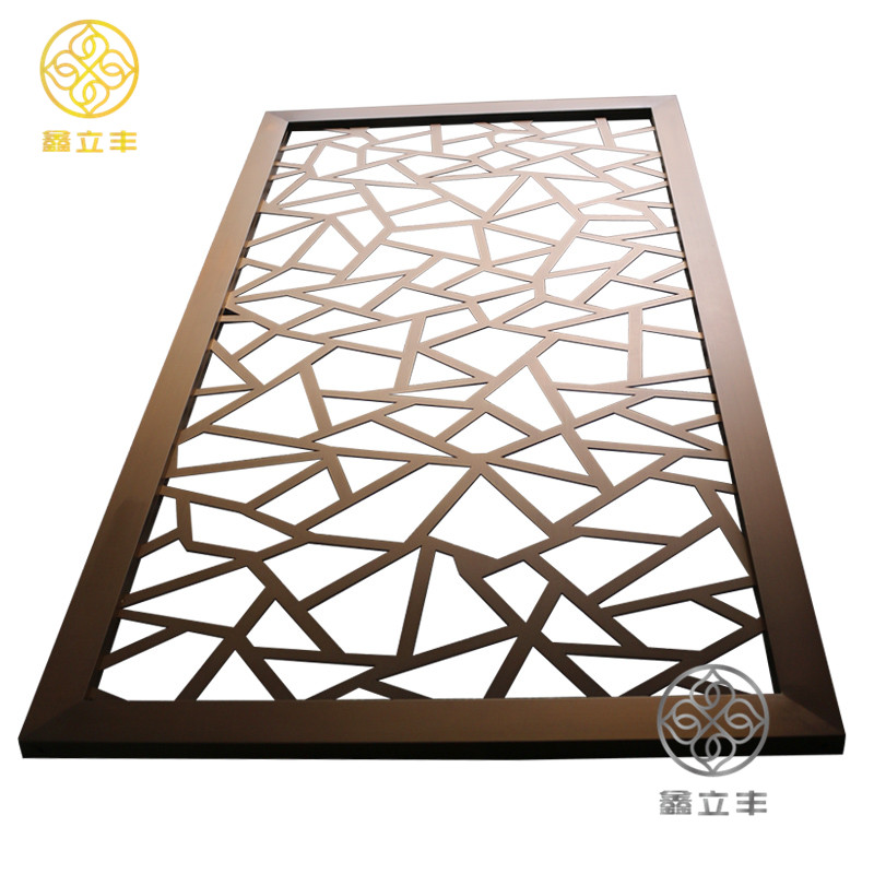 Rose gold dcorative room dividers factory