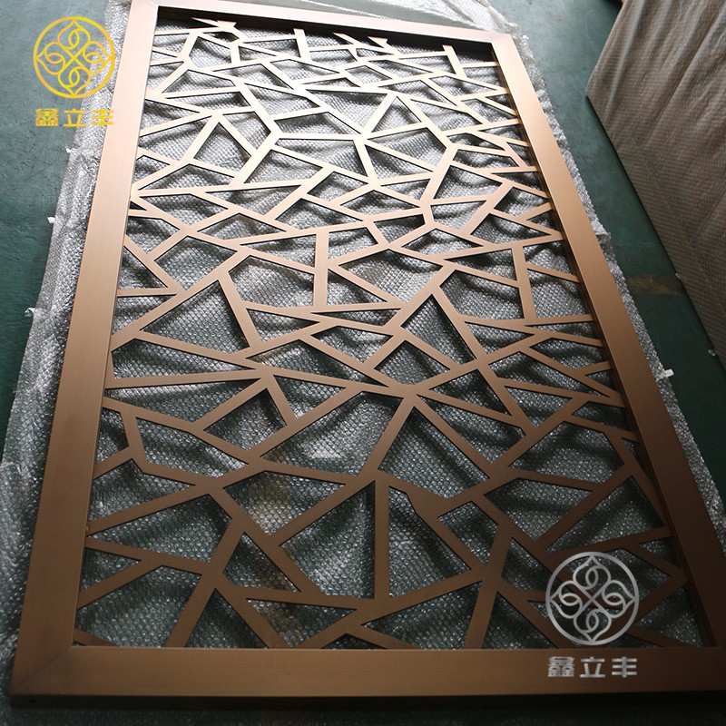 Rose gold dcorative room dividers factory