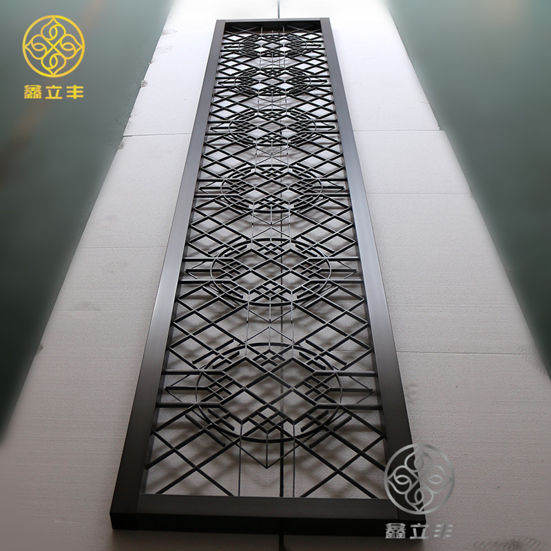 Black metal room divider factory