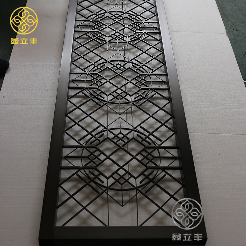 Black metal room divider factory