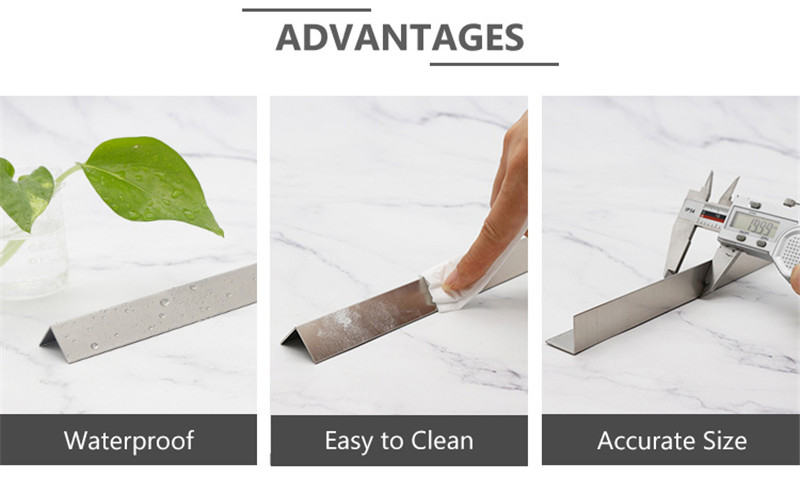 brushed steel tile trim advantage