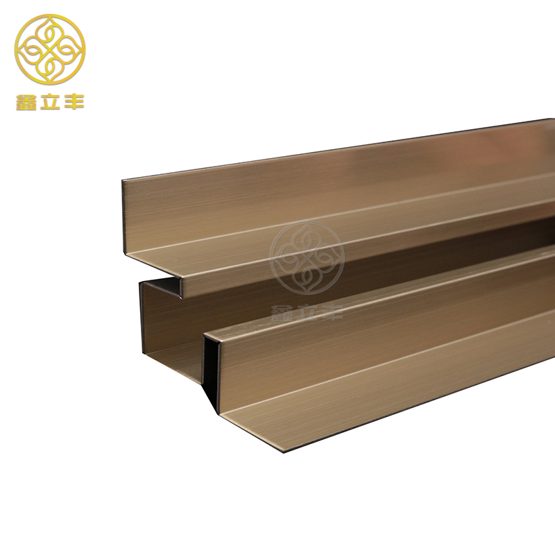 Home metal decorative ceiling stainless steel trim profile ceramic transition